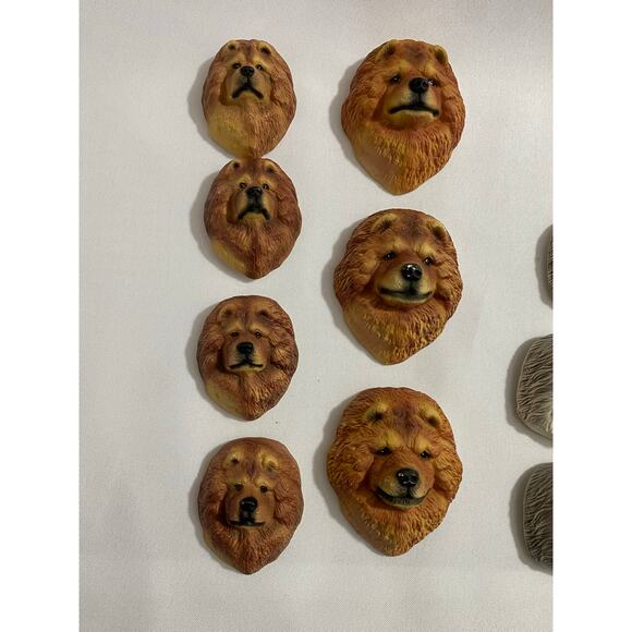 Brown Chow Chow, Sheep Dog, Cocker Spaniel, Dachsund: 18 Resin Magnet LOT - Picture 6 of 12